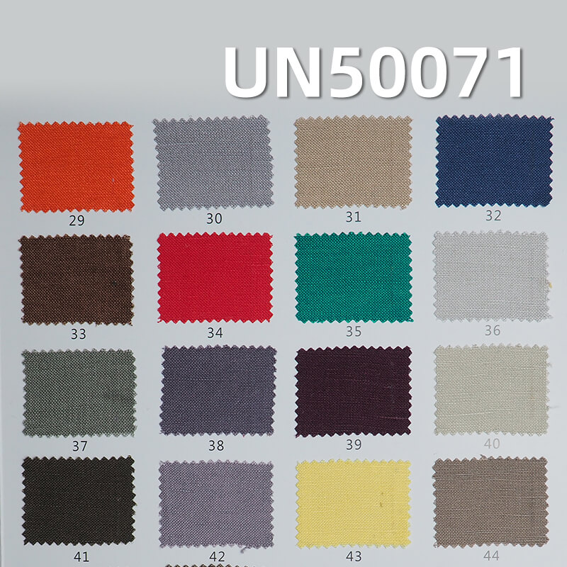 Linen Rayon Dyed Fabric | 185g/m² Woven Linen-Rayon Blend | Solid Color Linen for Hanfu, Skirts, Tops