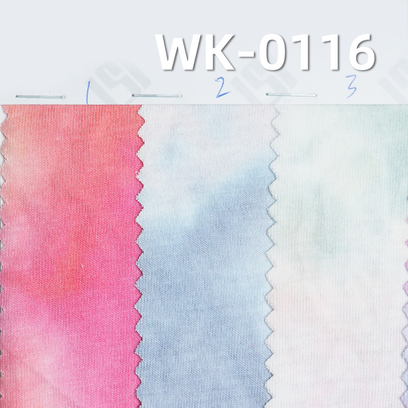 160g/m² Combed Cotton Knit Fabric | 26S Single Jersey Tie-Dye T-Shirt & Undershirt Material
