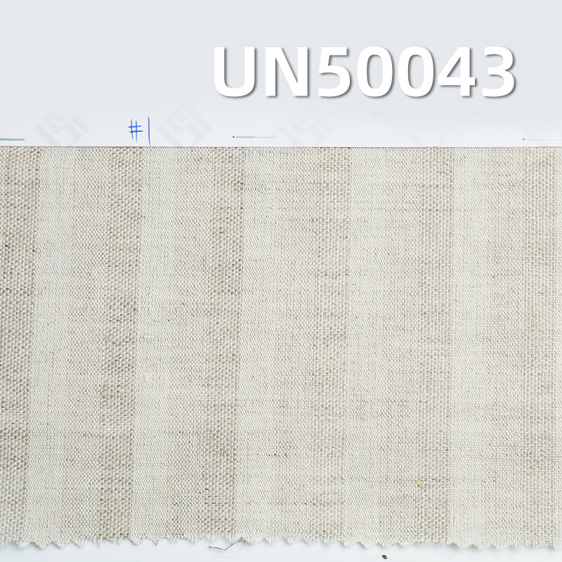 Linen Cotton Stripe Fabric | 114g/m2 Striped Linen Fabric | Linen Cotton Dyed Fabric |  Fabric for Skirts, Casual Tops