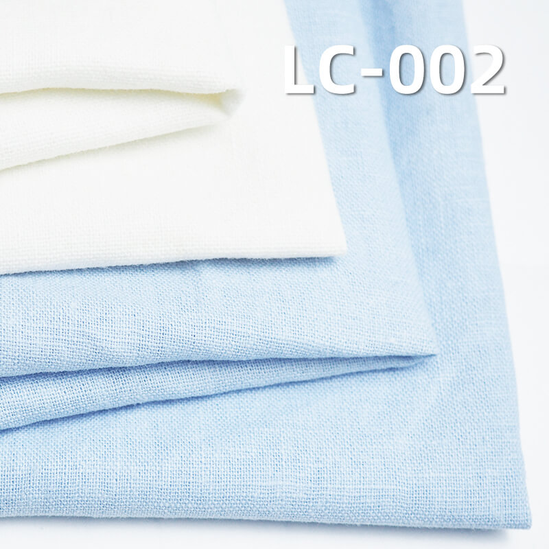 170g/m² Linen-Cotton Plain Weave Fabric | Spring/Summer Dyed Material for Dresses, Tops, Pants
