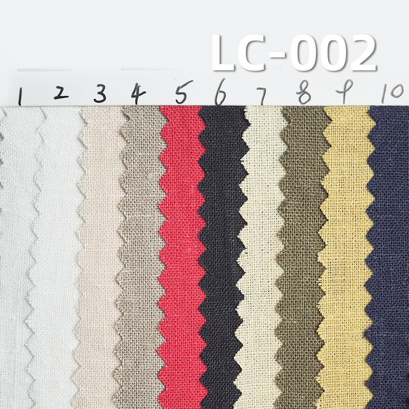 170g/m² Linen-Cotton Plain Weave Fabric | Spring/Summer Dyed Material for Dresses, Tops, Pants