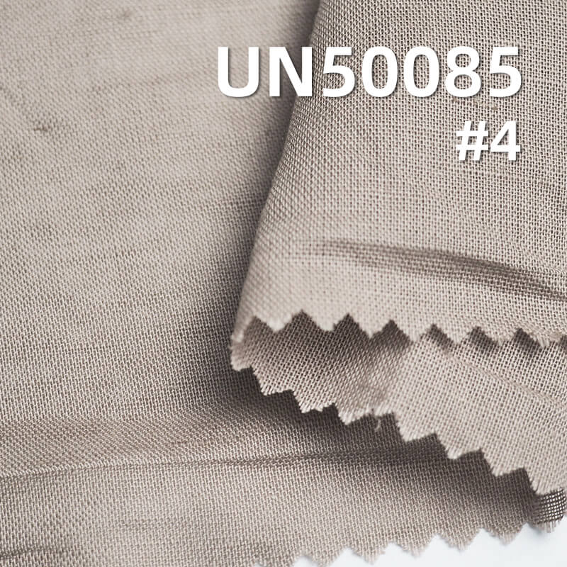 Linen Cotton Blend Fabric | 90g/m² Solid Plain Weave | Spring-Summer Dyed Fabric for Dresses, Tops, Hanfu