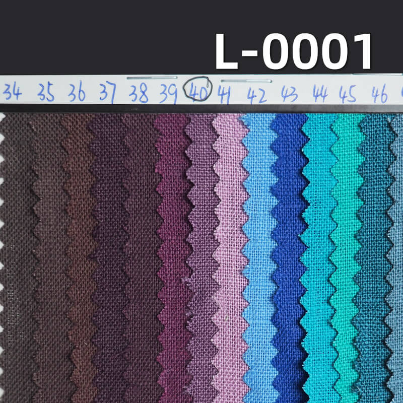 Linen Plain Weave Fabric | 206g/m² Heavyweight Dyed Fabric | Solid Color | Dresses, Pants, Tops Fabric