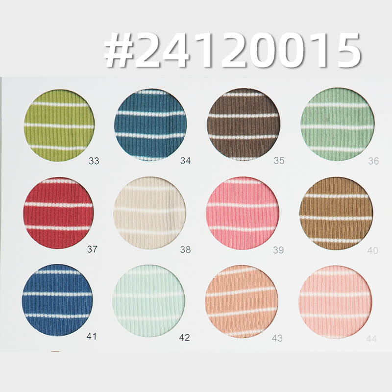 Knit Striped Fabric | Snake Bone Pattern Stretch Knit | Textured Pleated Stripe Fabric | Top, T-Shirt, Base Layer Fabric