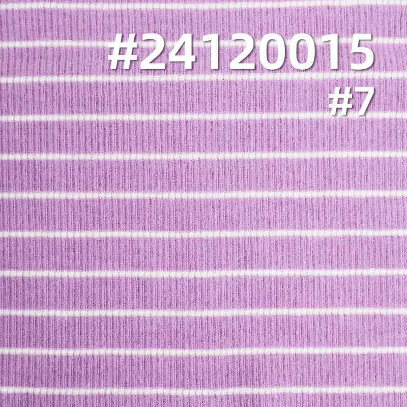 Knit Striped Fabric | Snake Bone Pattern Stretch Knit | Textured Pleated Stripe Fabric | Top, T-Shirt, Base Layer Fabric