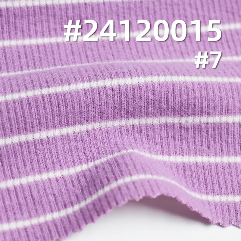 Knit Striped Fabric | Snake Bone Pattern Stretch Knit | Textured Pleated Stripe Fabric | Top, T-Shirt, Base Layer Fabric