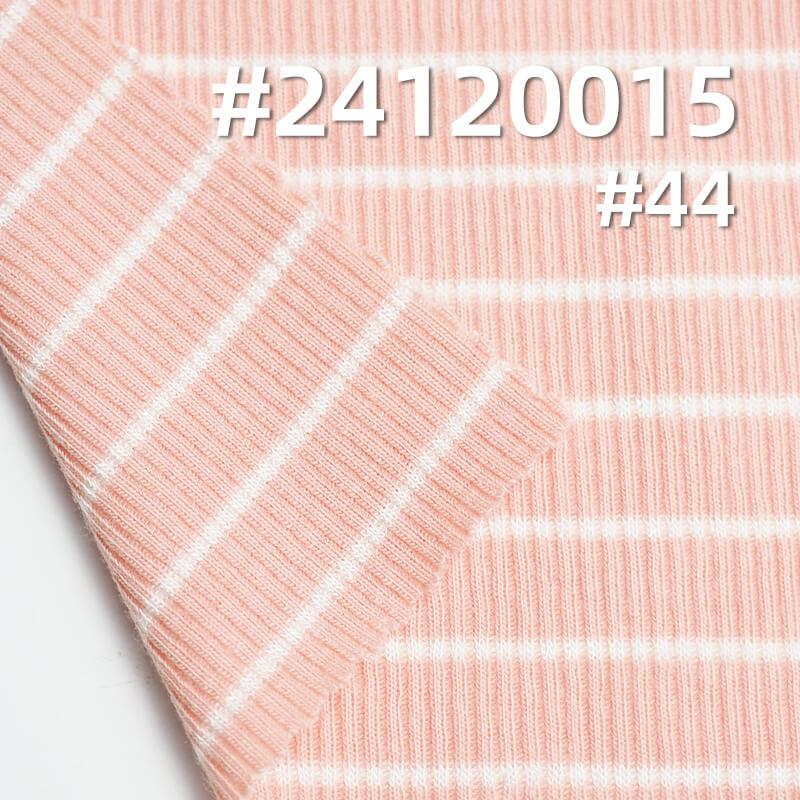 Knit Striped Fabric | Snake Bone Pattern Stretch Knit | Textured Pleated Stripe Fabric | Top, T-Shirt, Base Layer Fabric