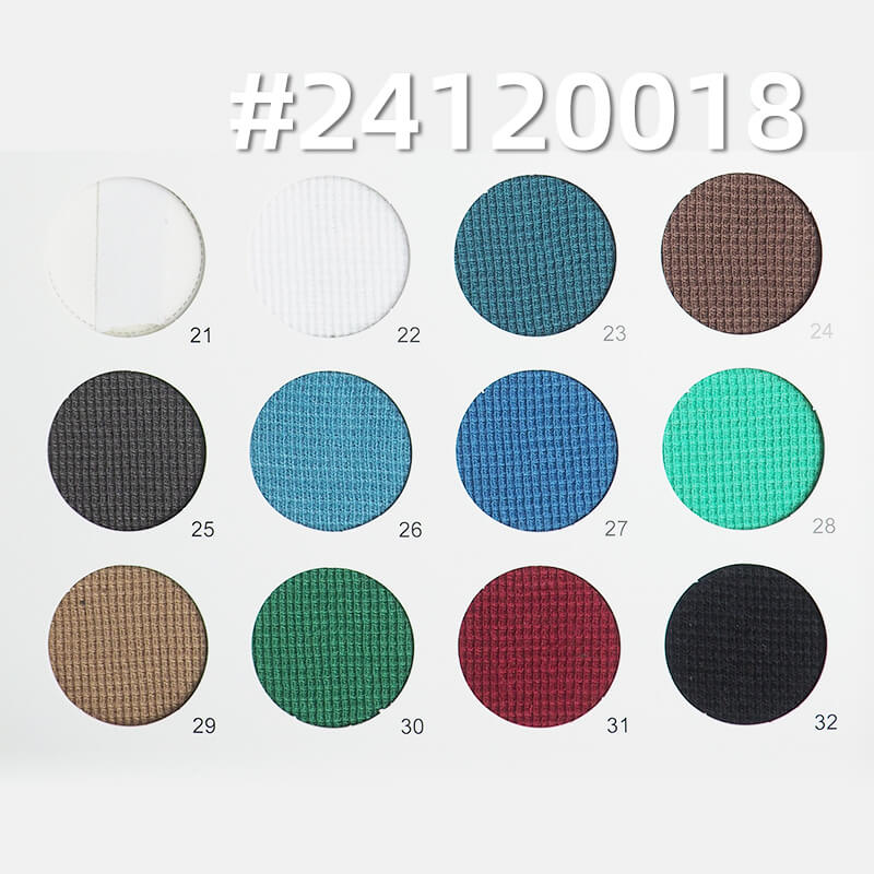 Jacquard Knit Fabric | Cross Cord Waffle Weave | 310g/m² Textured Knit Fabric | Pants, Tops, Jackets Fabric