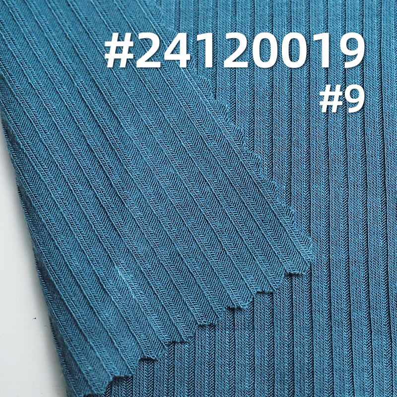 French Ribbed Knit Fabric | 40s Cotton French Rib 4:2 |180g/m² Cotton Spandex Knit | Top, Vest, Base Layer Fabric