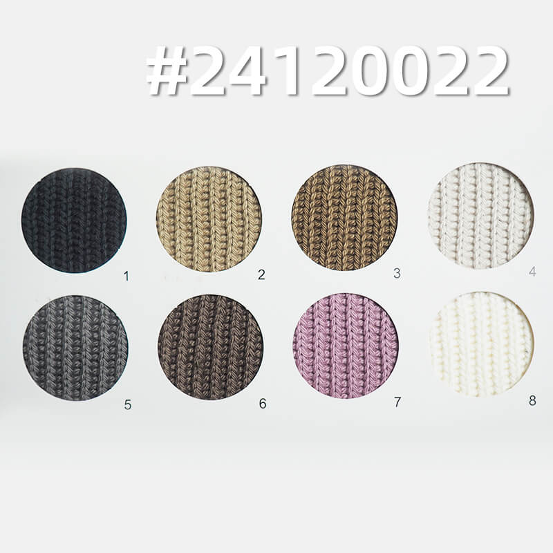 Coarse Needle Paris Rib Knitted Fabric | 380g/m2 Heavyweight Knitted Fabric |Textured Striped Fabric | Fabrics for Coats, Cardigans, Tops