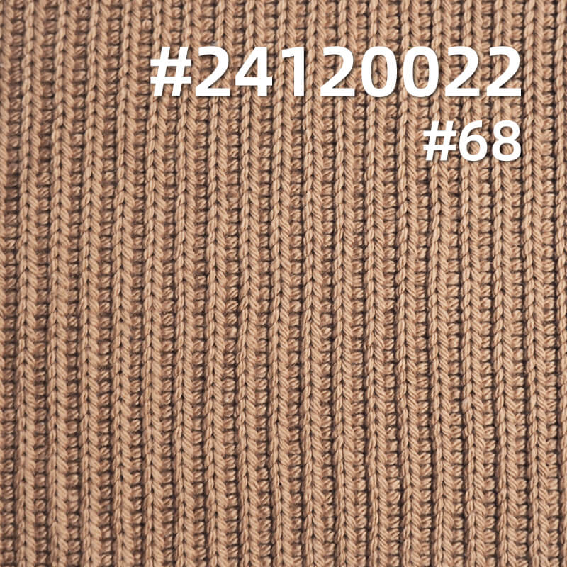 Coarse Needle Paris Rib Knitted Fabric | 380g/m2 Heavyweight Knitted Fabric |Textured Striped Fabric | Fabrics for Coats, Cardigans, Tops
