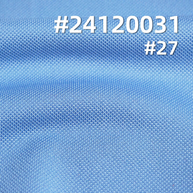 Knitted Lycra | Stretch Mercerized Pique | 180g/m² Polyester Stretch  Knitted Fabric | Ideal for Polo Shirts, T - shirts ,Sportswear