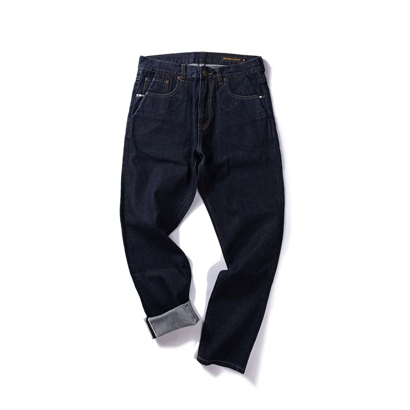 100% Cotton Dark Blue Selvedge Denim | 16.4oz Fall & Winter Pure Cotton Baked Denim | Woven Twill | Jeans, Denim Jackets, and Coats Fabric