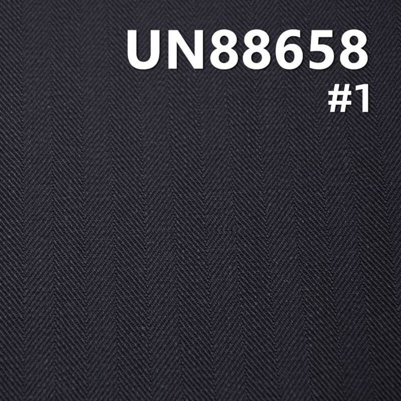 Satin Black Warp Denim | 11.5oz 100% Cotton Herringbone Twill | Non-Stretch Wide Width Denim | Jeans, Jackets, Outerwear Fabric