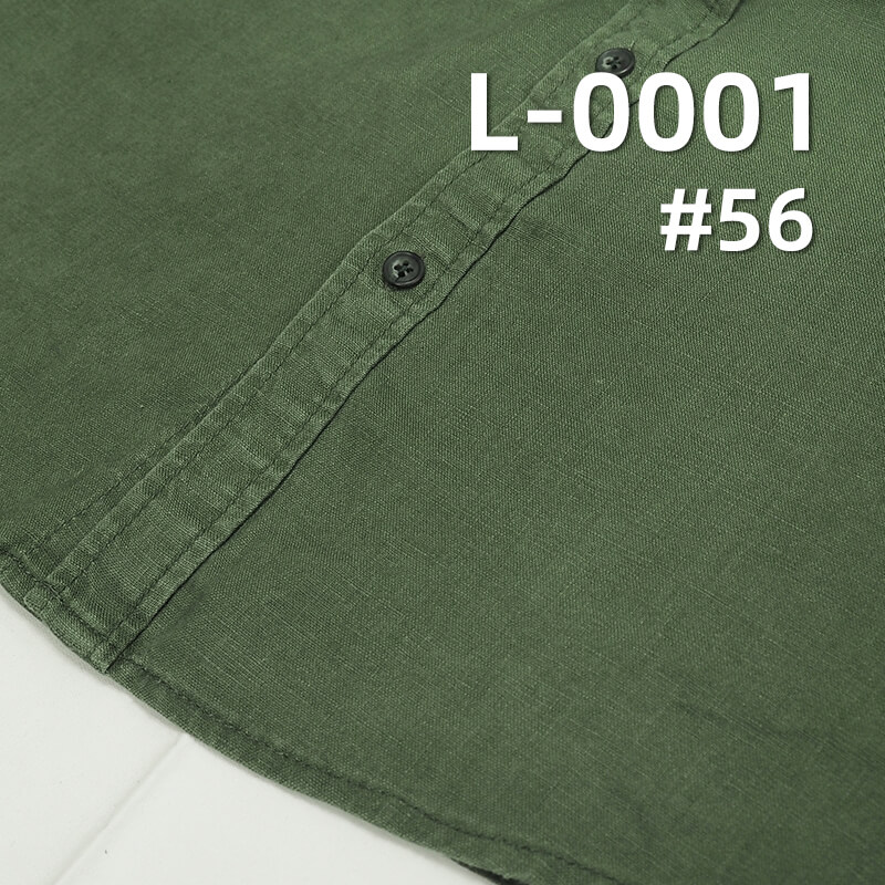 Linen Plain Weave Fabric | 206g/m² Heavyweight Dyed Fabric | Solid Color | Dresses, Pants, Tops Fabric