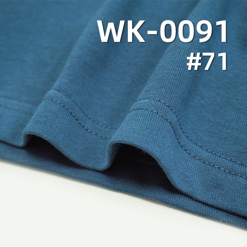 160g/m² Cotton-Polyester Knit Fabric | 32S Combed Cotton Sweatshirt Fabric with Singeing |T-shirt & Lightweight Sweatshirt Material