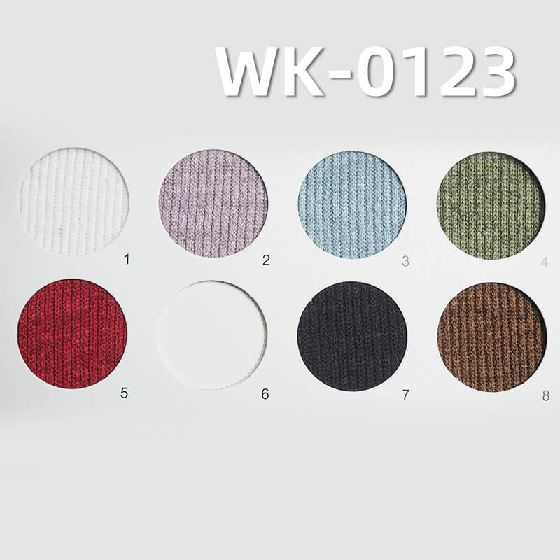 Knit Stretch Rib Fabric | 300g/m2 Polyester-Spandex Fabric | Fabric for Tops, Skirts ,Wide-Leg Pants