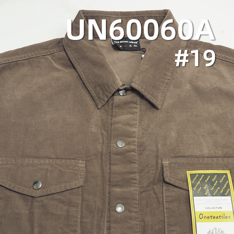 170g/m² 100%  Cotton 20 W Corduroy | Black Printed Fabric | Hats, Trousers, Skirts, Cotton Jackets