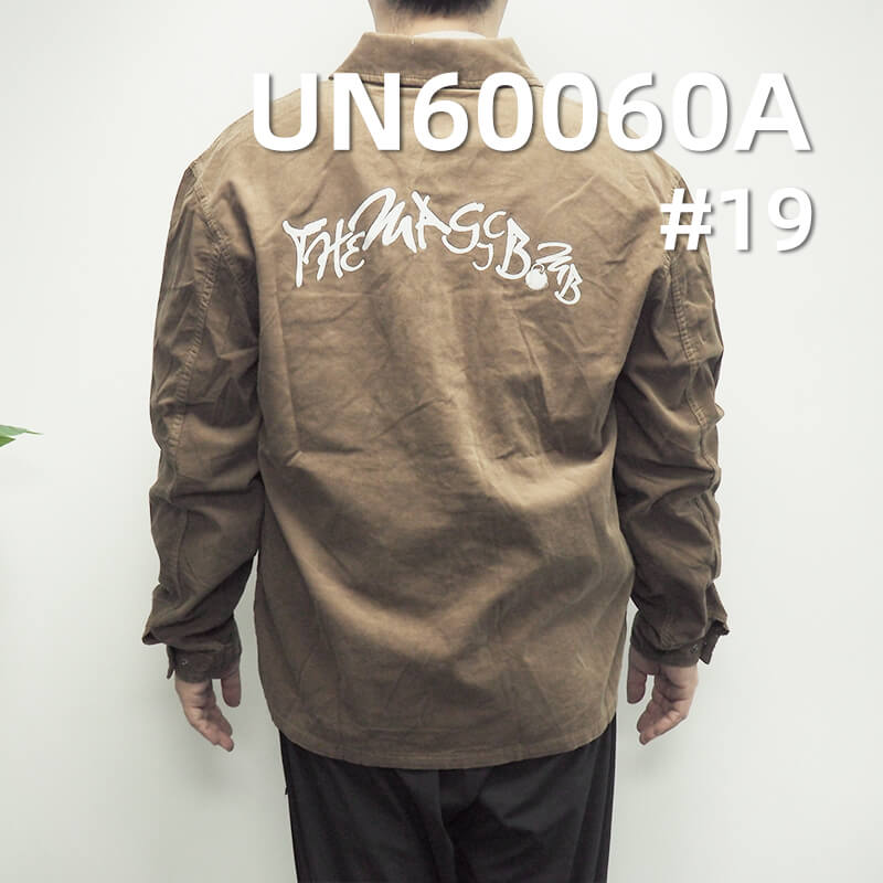 170g/m² 100%  Cotton 20 W Corduroy | Black Printed Fabric | Hats, Trousers, Skirts, Cotton Jackets