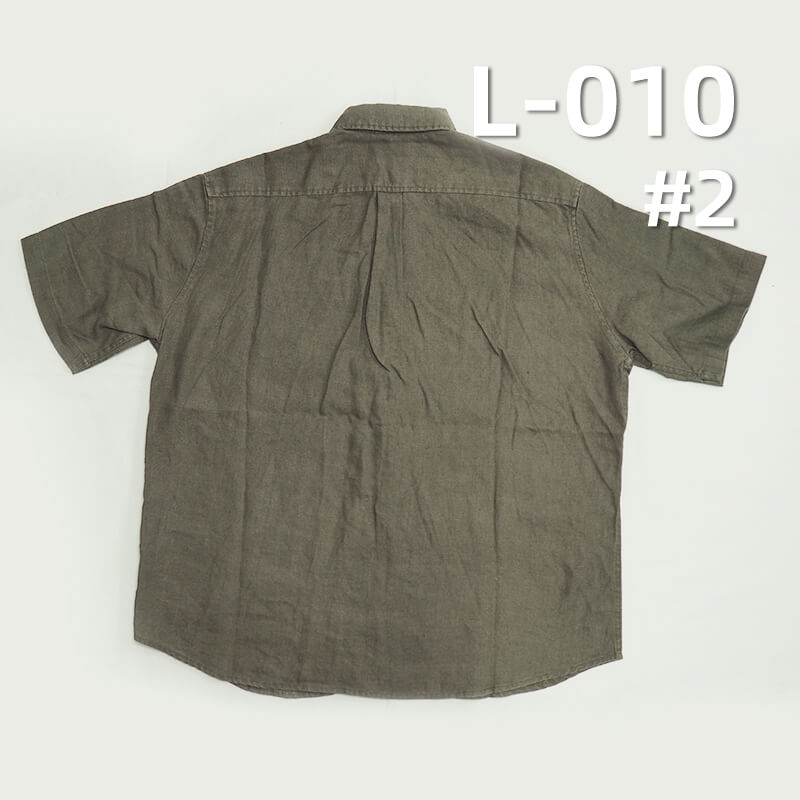 Pure Linen Dyed Fabric | 260g/m² Solid Color Linen | Plain Weave Linen | Hanfu, Dresses, Pants, Shirt Fabric