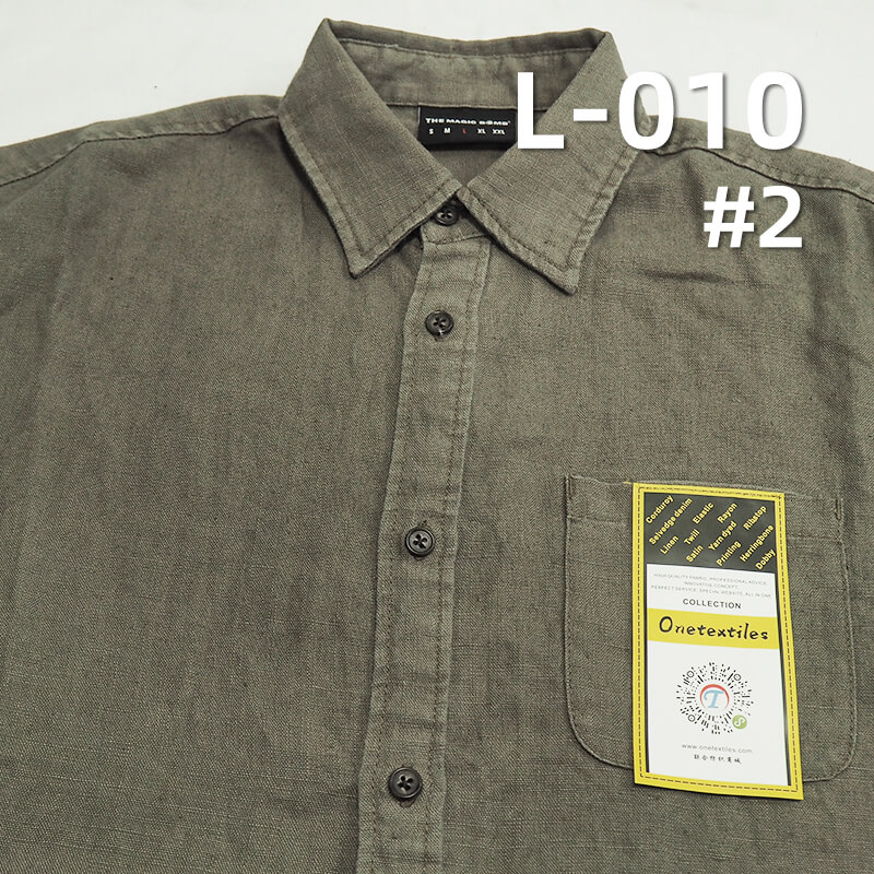 Pure Linen Dyed Fabric | 260g/m² Solid Color Linen | Plain Weave Linen | Hanfu, Dresses, Pants, Shirt Fabric