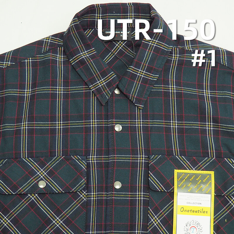 T/R Yarn-Dyed Plaid Fabric | 223g/m² Polyester-Rayon Plaid Fabric | T/R Checkered Fabric | Pants & Casual Shirt Material