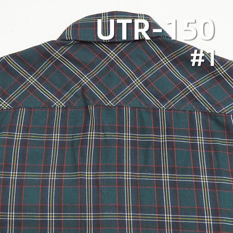 T/R Yarn-Dyed Plaid Fabric | 223g/m² Polyester-Rayon Plaid Fabric | T/R Checkered Fabric | Pants & Casual Shirt Material