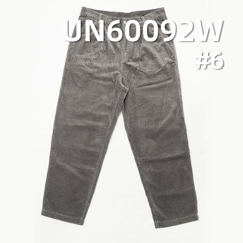 290g/m² Cotton Corduroy | 6-Wale Parent-Child Striped Washed Corduroy | Fabric for Pants, Skirts, Hats, and Casual Jackets