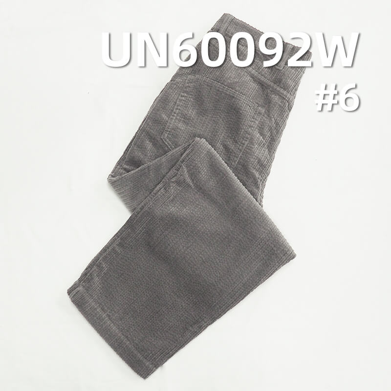 290g/m² Cotton Corduroy | 6-Wale Parent-Child Striped Washed Corduroy | Fabric for Pants, Skirts, Hats, and Casual Jackets