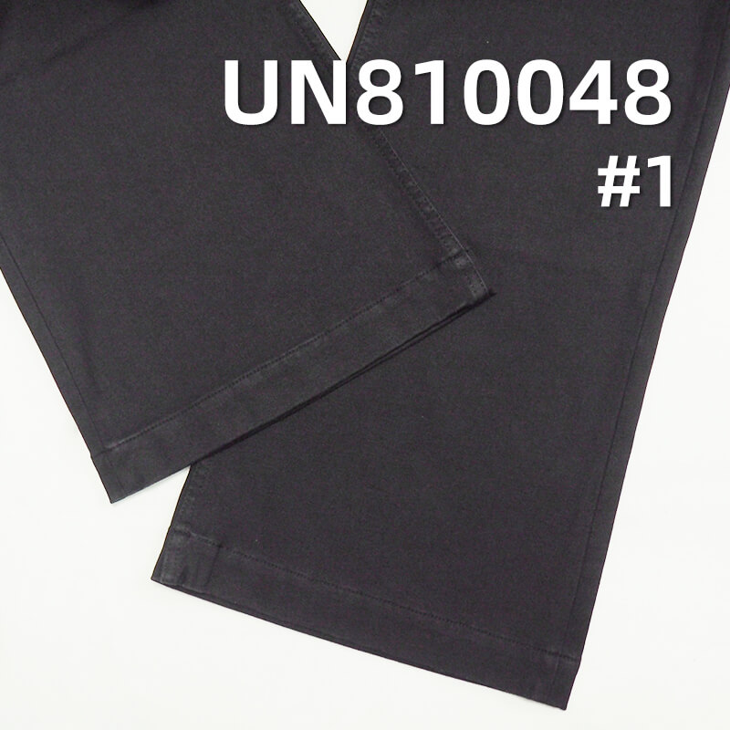 4-Way Stretch Denim | 10oz Thermal Denim | Black Face & Black Back Fabric | Warm Fleece Lining | Fabric for Jeans, Skinny Pants, Skirts & Shirts