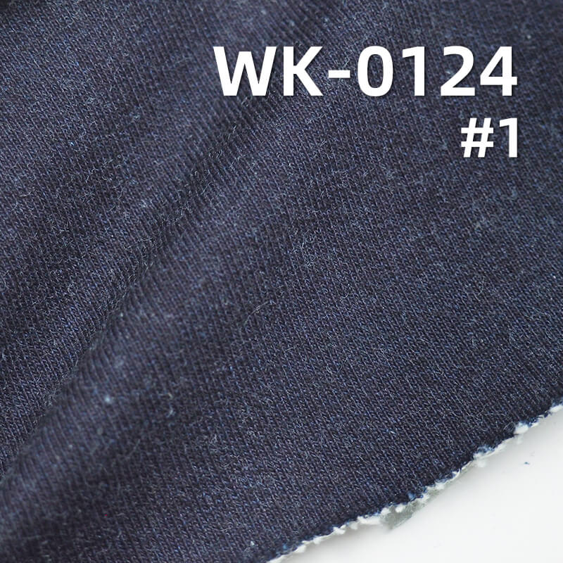 Stretch Knit Denim | 350g/m² Knit Stretch | Cotton Elastane Indigo Knit Terry Denim | Jeans, Jackets, Outerwear Fabric