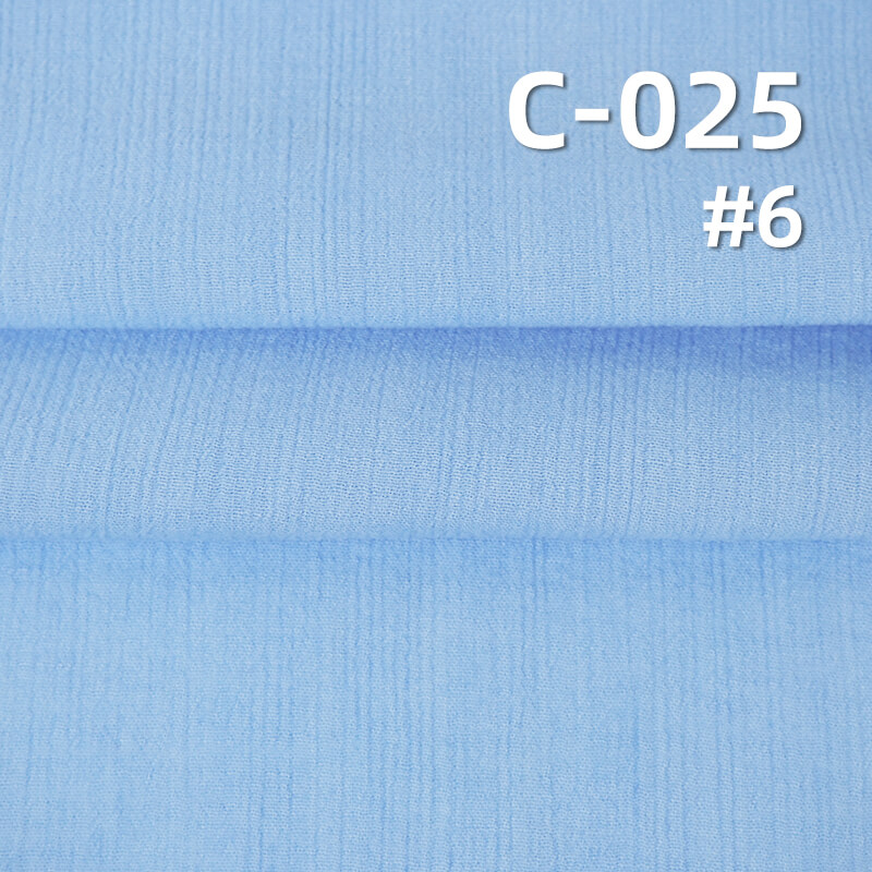 100% Cotton Dyed Fabric | 84g/m² Cotton Crinkle Fabric | Pants Skirts Jackets Fabric