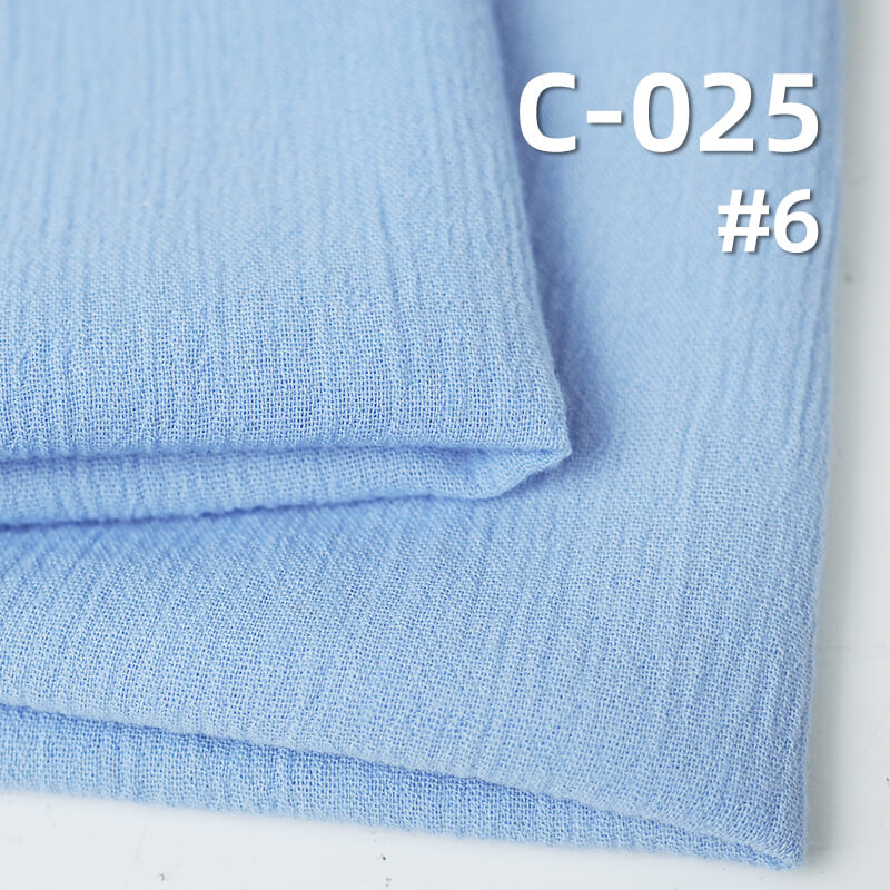 100% Cotton Dyed Fabric | 84g/m² Cotton Crinkle Fabric | Pants Skirts Jackets Fabric