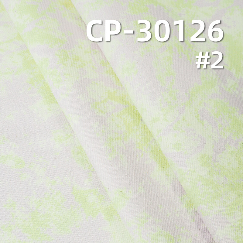 Digital Print Fabric | 350g/m² 100% Cotton Coarse Slub Twill Yarn | Woven Print Fabric | Bags, Skirts, Pants, Outerwear Fabric