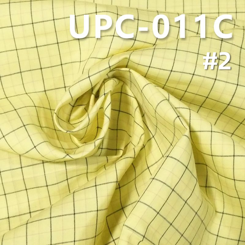 100% Cotton Yarn-Dyed Fabric | 122g/m² Plain Weave Checkered Cotton Twill | Pants, Skirts, Jackets Fabric