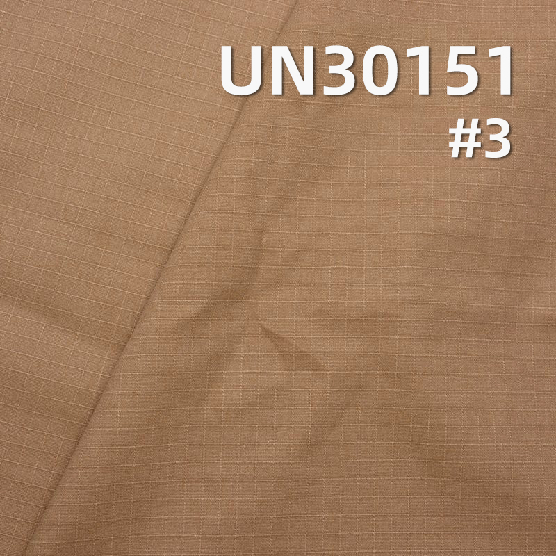 100%Cotton Rip-stop Dobby Pigment Print Dyed Fabric| 248g/m2 6MM*6MM Check Weave| Pants, Skirts, Jackets Fabric