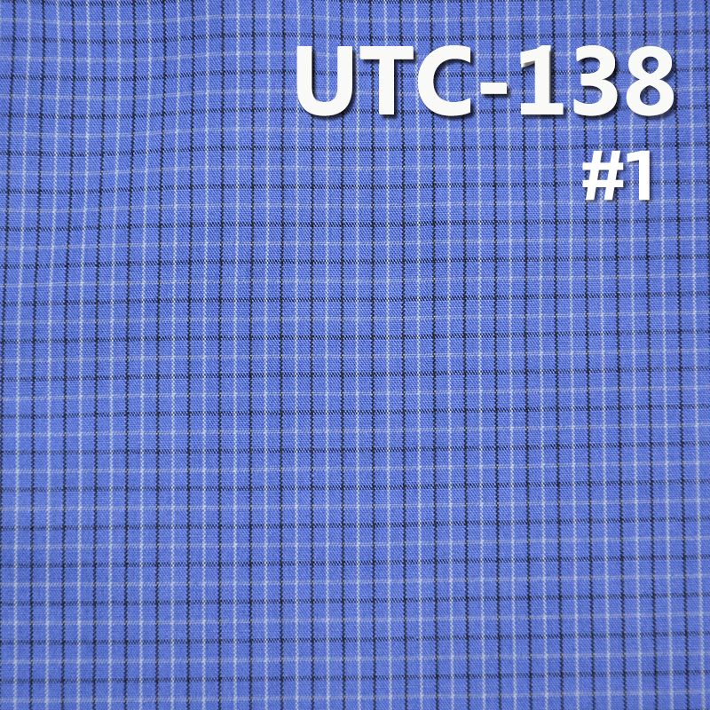 100%Polyester Yarn Dyed Check Fabric 55/56" 140g/m2 UTC-138