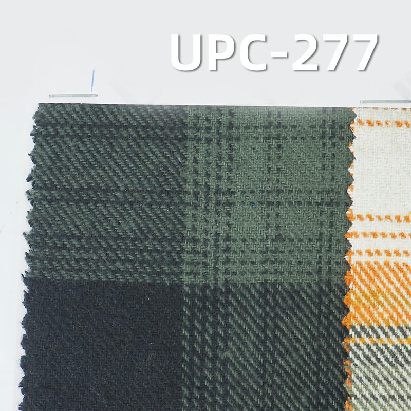 300g/m² Yarn-Dyed Plaid Fabric | 100% Cotton Double-Sided Fleece | Fall-Winter Skirt & Shirt Material