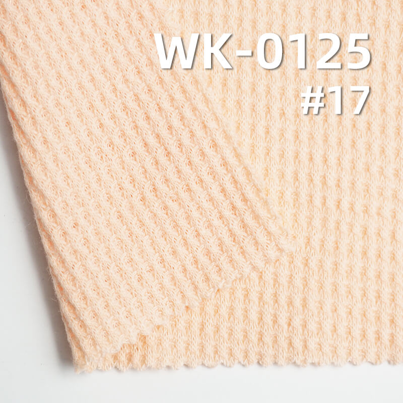 Polyester-Cotton Stretch Waffle Weave | 200g/m² TC Double-Sided Waffle Knit Fabric | Sweatshirt Cardigan Top Fabric