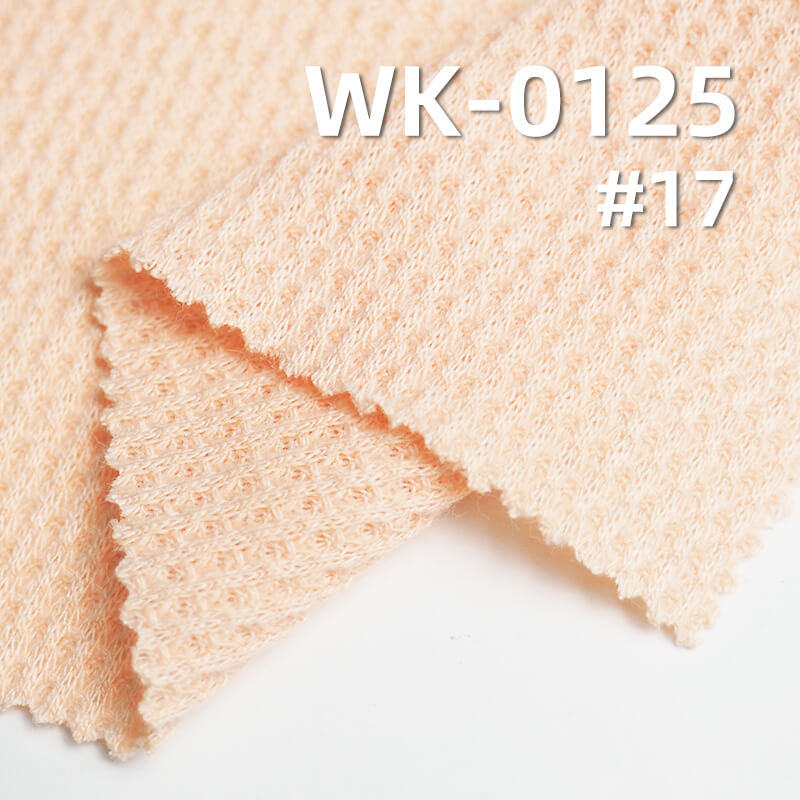 Polyester-Cotton Stretch Waffle Weave | 200g/m² TC Double-Sided Waffle Knit Fabric | Sweatshirt Cardigan Top Fabric