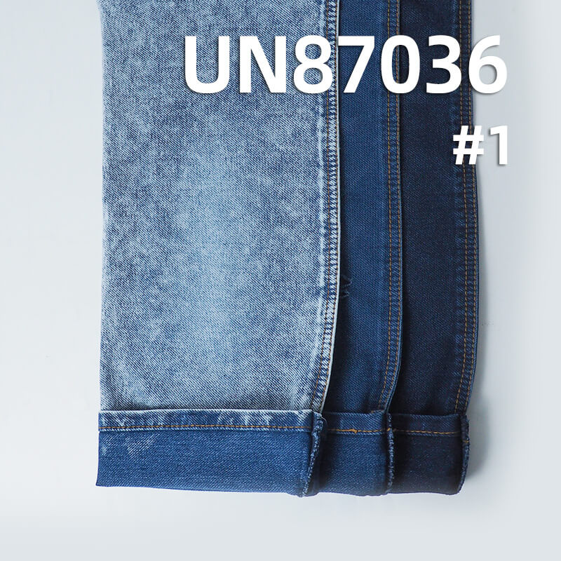 Indigo Knit Denim Fabric | 318g/m2(9.4oz) Cotton-Spandex Knit Stretch | Denim Blue Twill Cloth |Jeans,  Sweatshirt, and Outerwear Material