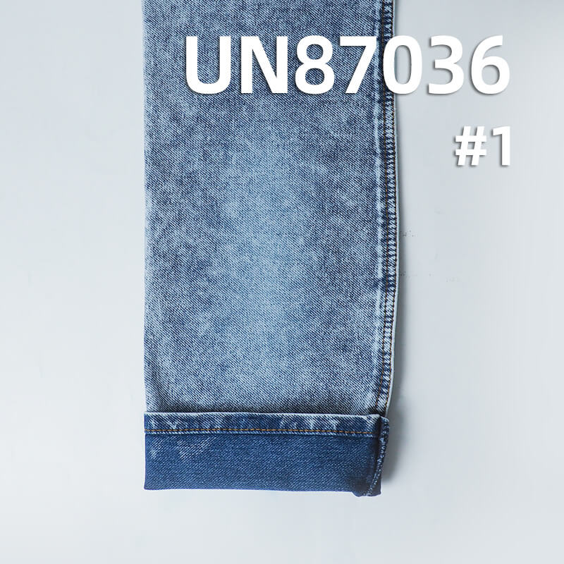 Indigo Knit Denim Fabric | 318g/m2(9.4oz) Cotton-Spandex Knit Stretch | Denim Blue Twill Cloth |Jeans,  Sweatshirt, and Outerwear Material