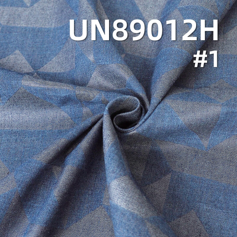 100% Cotton Denim | 4oz Combed 3D Floral "Z" Twill Peached Denim Fabric for Jeans, Skirts, Shirts