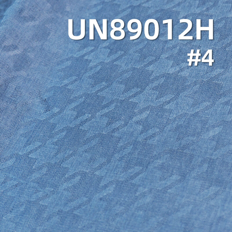 100% Cotton Denim | 4oz Combed 3D Floral "Z" Twill Peached Denim Fabric for Jeans, Skirts, Shirts