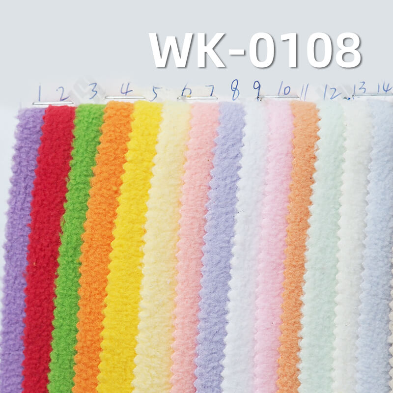 210g/m² Polyester Knit Warm Fabric | Double-Sided Brushed Fleece | Anti-Static & Antibacterial | Loungewear, Sweatshirts,Outerwear