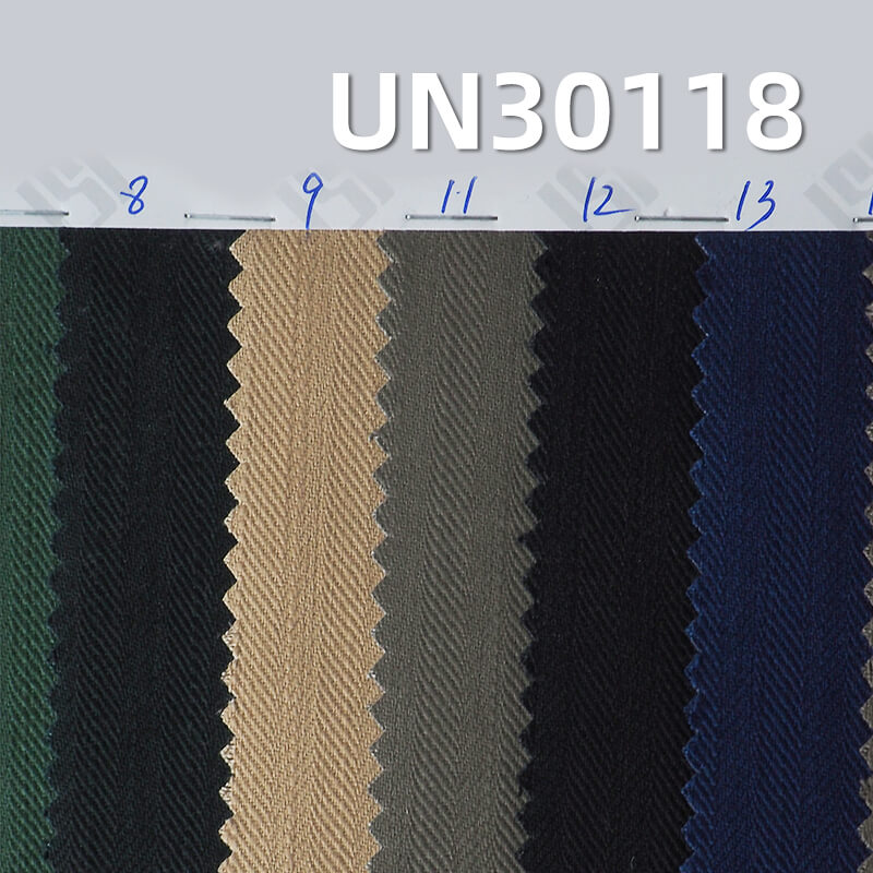 Herringbone Twill Dyed Fabric | 330g/m² Cotton Slub Material | Heavyweight Cotton Twill | Work Pants, Skirts, Outerwear Fabric