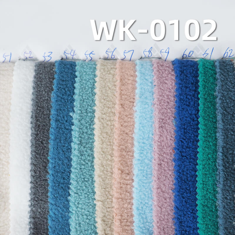 320g/m² Polyester Double-Brushed Fleece Fabric | Warm Autumn/Winter Knit | Loungewear, Sweatshirts, Outerwear Fabric