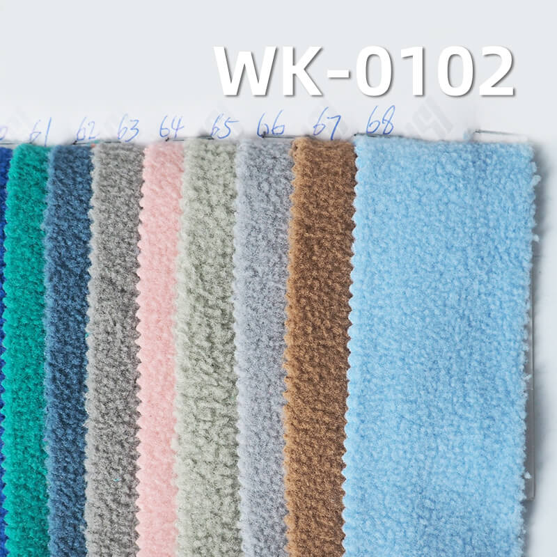 320g/m² Polyester Double-Brushed Fleece Fabric | Warm Autumn/Winter Knit | Loungewear, Sweatshirts, Outerwear Fabric