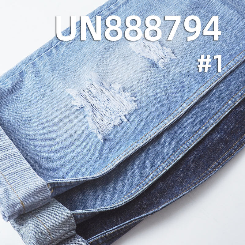 Hemp-Cotton Selvedge Denim Fabric | 14oz Vertical Slub Twill Colored Denim | Jeans and Denim Outerwear Material