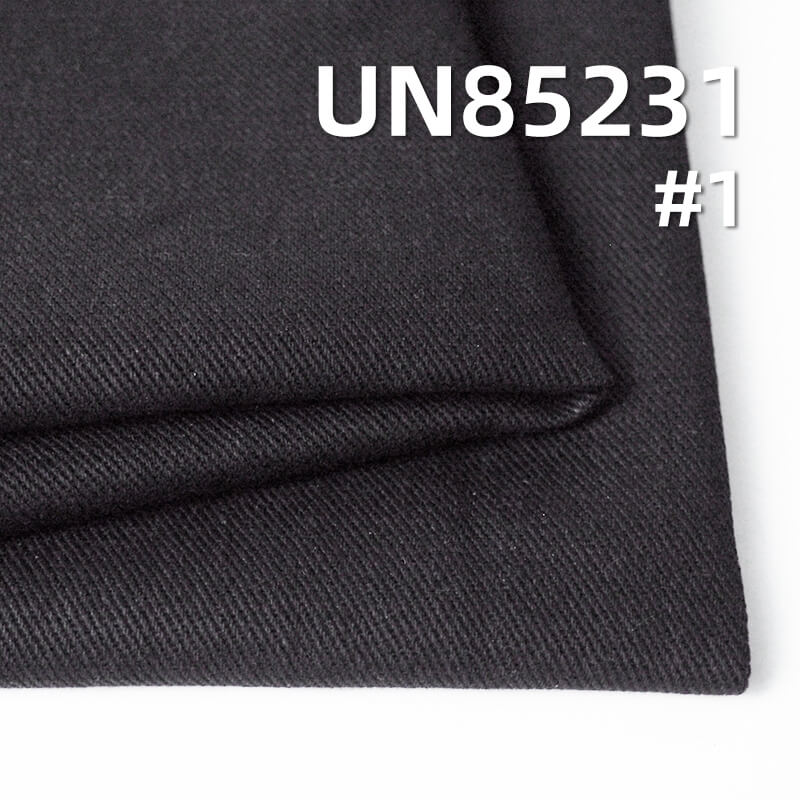 Black-Face Black-Base Denim Fabric | 11.5oz Cotton-Viscose Twill Denim | Jeans, Denim Skirt, and Denim Shirt Material